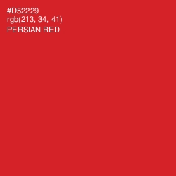 #D52229 - Persian Red Color Image