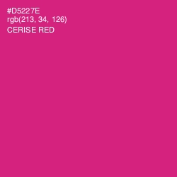 #D5227E - Cerise Red Color Image