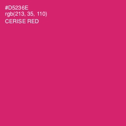 #D5236E - Cerise Red Color Image