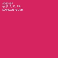 #D5245F - Maroon Flush Color Image