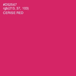 #D52567 - Cerise Red Color Image