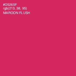 #D5265F - Maroon Flush Color Image