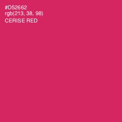 #D52662 - Cerise Red Color Image