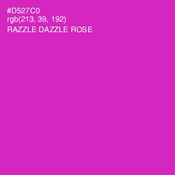 #D527C0 - Razzle Dazzle Rose Color Image
