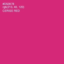 #D52878 - Cerise Red Color Image