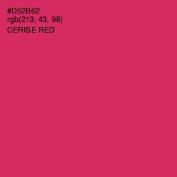 #D52B62 - Cerise Red Color Image