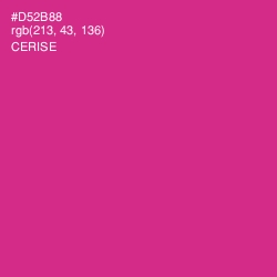 #D52B88 - Cerise Color Image