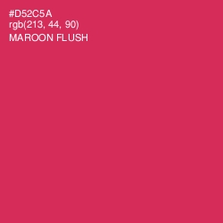 #D52C5A - Maroon Flush Color Image