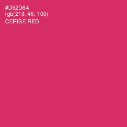 #D52D64 - Cerise Red Color Image