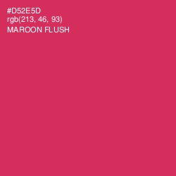 #D52E5D - Maroon Flush Color Image