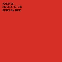 #D52F26 - Persian Red Color Image