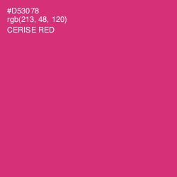 #D53078 - Cerise Red Color Image