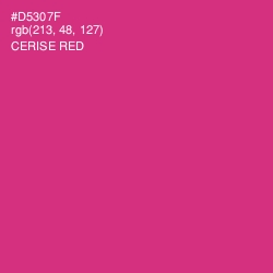 #D5307F - Cerise Red Color Image