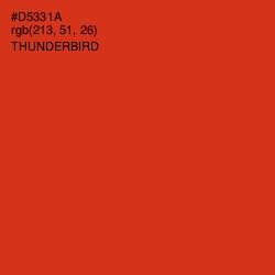 #D5331A - Thunderbird Color Image