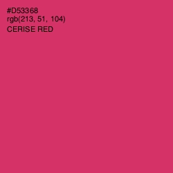 #D53368 - Cerise Red Color Image