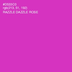 #D533C0 - Razzle Dazzle Rose Color Image