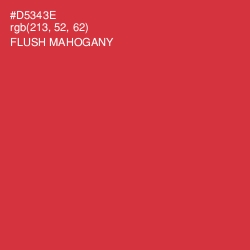 #D5343E - Flush Mahogany Color Image