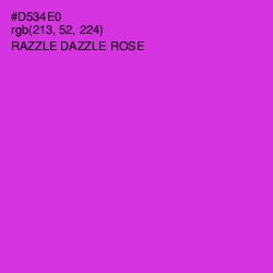 #D534E0 - Razzle Dazzle Rose Color Image