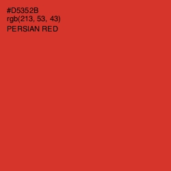 #D5352B - Persian Red Color Image