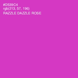 #D539C4 - Razzle Dazzle Rose Color Image