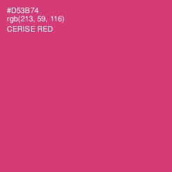 #D53B74 - Cerise Red Color Image