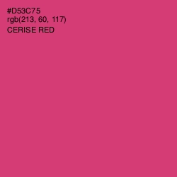 #D53C75 - Cerise Red Color Image