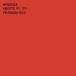 #D53D33 - Persian Red Color Image