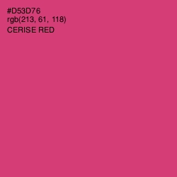 #D53D76 - Cerise Red Color Image