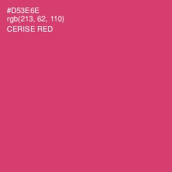 #D53E6E - Cerise Red Color Image