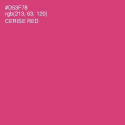 #D53F78 - Cerise Red Color Image