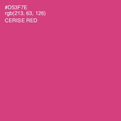 #D53F7E - Cerise Red Color Image