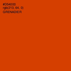 #D54000 - Grenadier Color Image