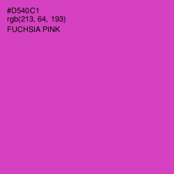 #D540C1 - Fuchsia Pink Color Image