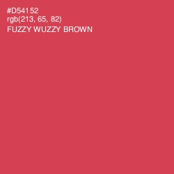 #D54152 - Fuzzy Wuzzy Brown Color Image