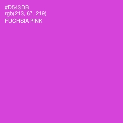 #D543DB - Fuchsia Pink Color Image