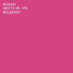 #D54481 - Mulberry Color Image