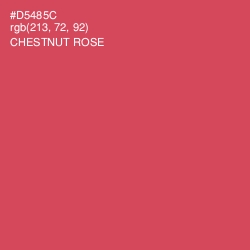 #D5485C - Chestnut Rose Color Image