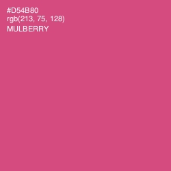 #D54B80 - Mulberry Color Image