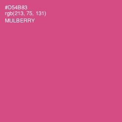 #D54B83 - Mulberry Color Image