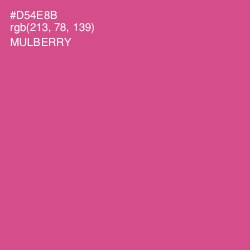 #D54E8B - Mulberry Color Image