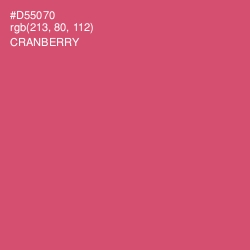 #D55070 - Cranberry Color Image