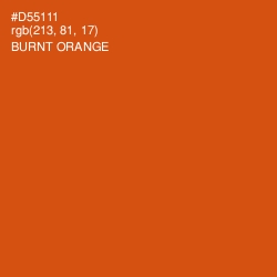 #D55111 - Burnt Orange Color Image