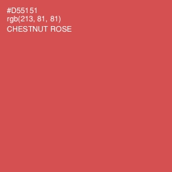 #D55151 - Chestnut Rose Color Image