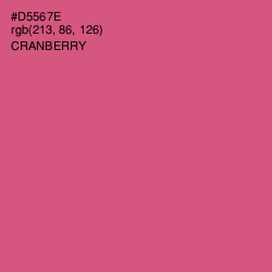 #D5567E - Cranberry Color Image