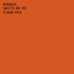 #D55823 - Flame Pea Color Image