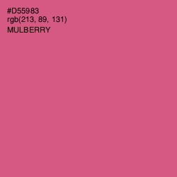 #D55983 - Mulberry Color Image