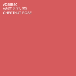 #D55B5C - Chestnut Rose Color Image