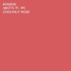 #D55B5E - Chestnut Rose Color Image