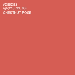 #D55D53 - Chestnut Rose Color Image
