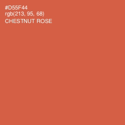 #D55F44 - Chestnut Rose Color Image